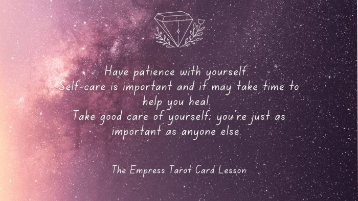 The Empress Tarot Card Message