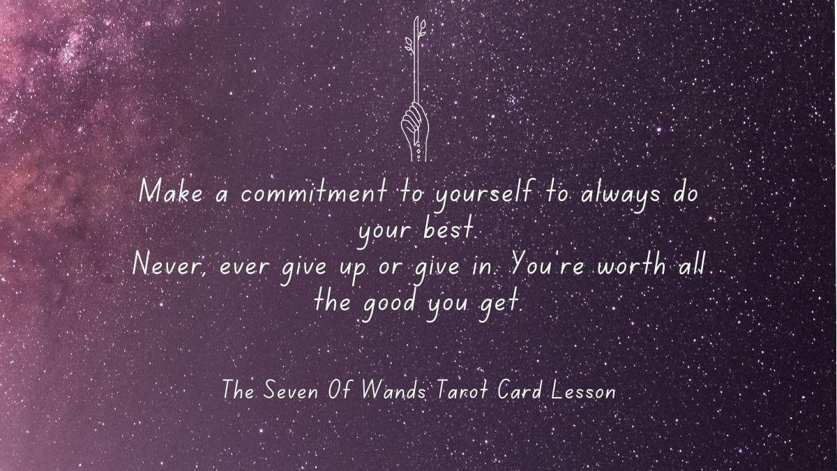 Lessons The Seven Of Wands Wants To Teach You
