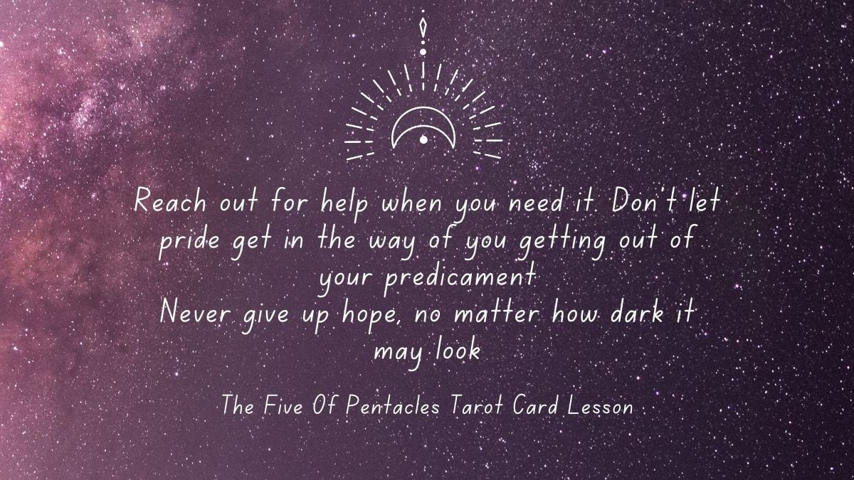 Lessons The Five Of Pentacles Wants To Teach You