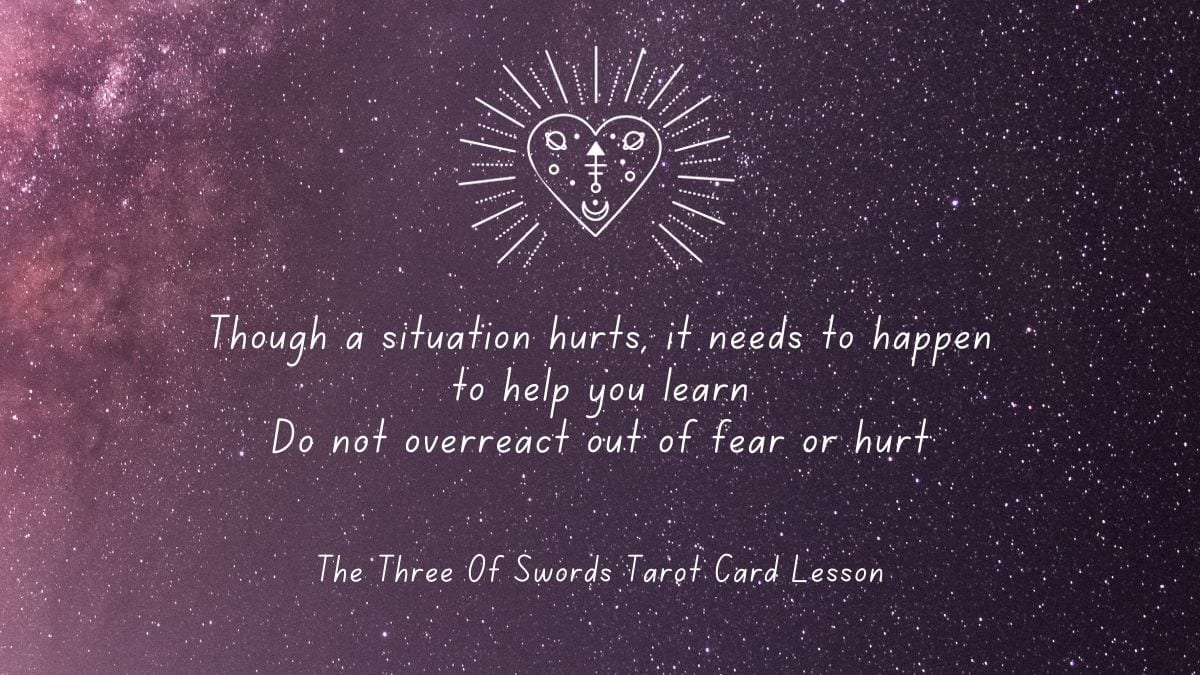 Lessons The Three Of Swords Wants To Teach You