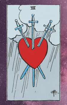 The Three Of Swords Tarot Card