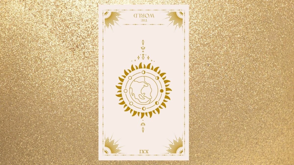 The World Tarot Card Reversed