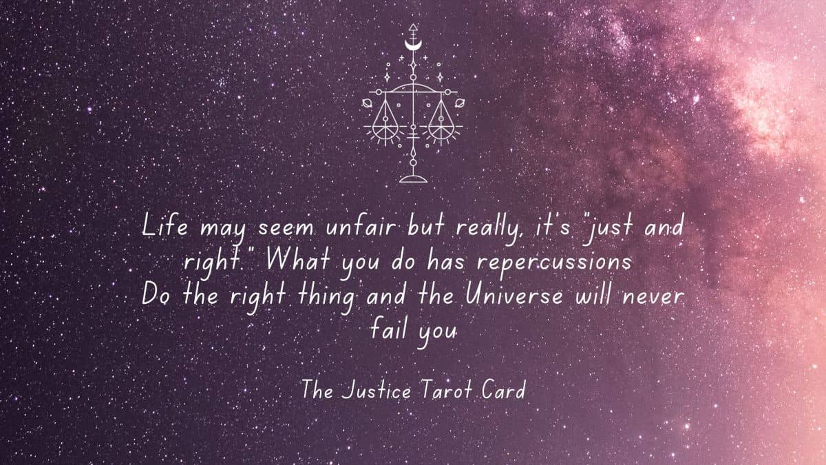 Lessons The Justice Tarot Card Wants To Teach You