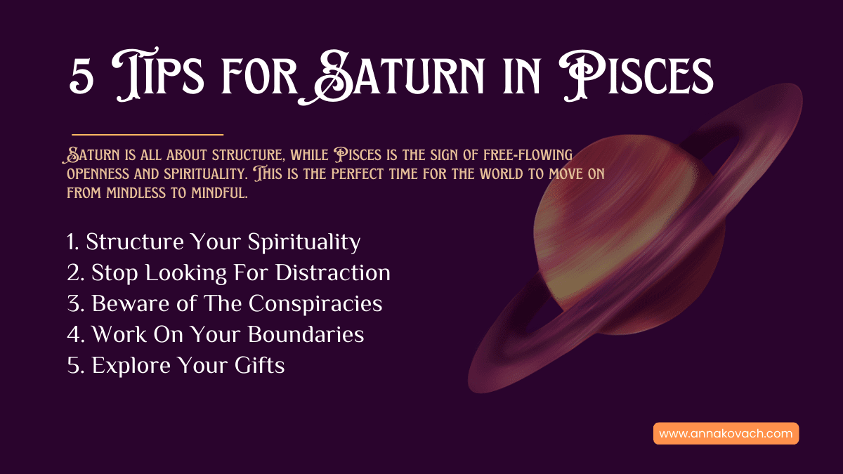 5 tips for saturn in pisces